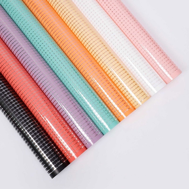 20pcs Dotted Net Design Wrapper Bouquet Wrapping Material (Waterproof)