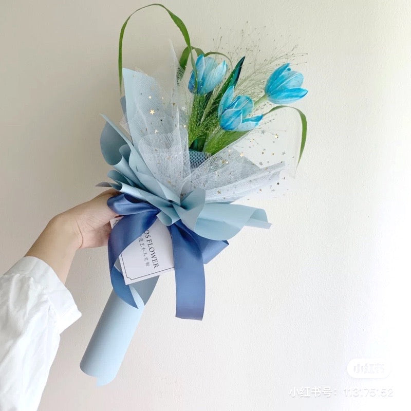 50 yards Plain Satin Ribbon Gift Wrapping Bouquet Ribbon