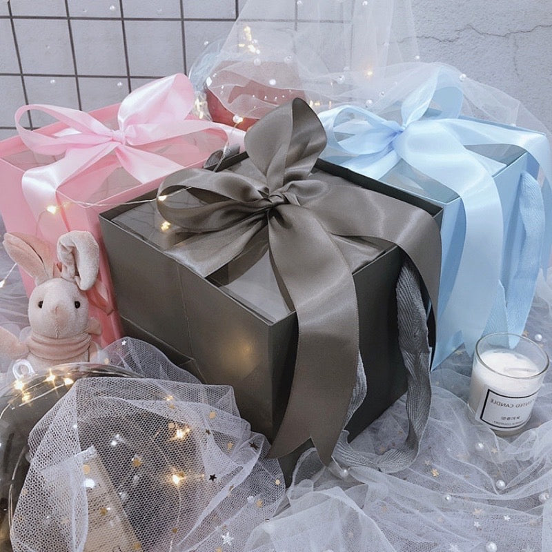 50 yards Plain Satin Ribbon Gift Wrapping Bouquet Ribbon
