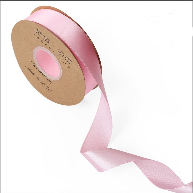 50 yards Plain Satin Ribbon Gift Wrapping Bouquet Ribbon
