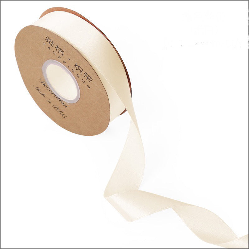 50 yards Plain Satin Ribbon Gift Wrapping Bouquet Ribbon