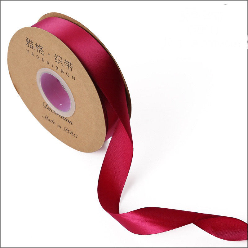 50 yards Plain Satin Ribbon Gift Wrapping Bouquet Ribbon