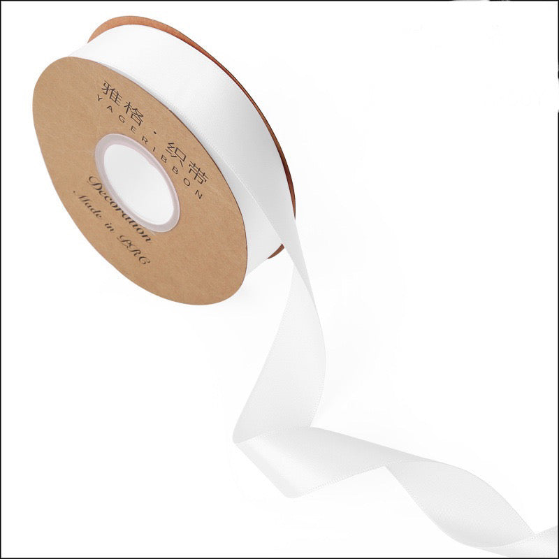 50 yards Plain Satin Ribbon Gift Wrapping Bouquet Ribbon