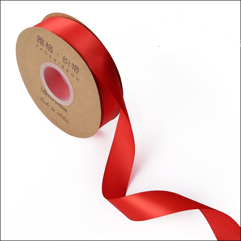 50 yards Plain Satin Ribbon Gift Wrapping Bouquet Ribbon