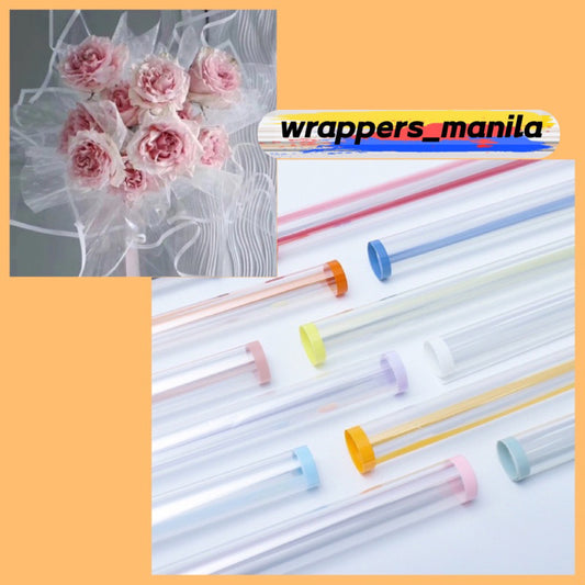 20in1 Pack Transparent Colored Lining Wrappers Bouquet Wrapping Material (Waterproof)