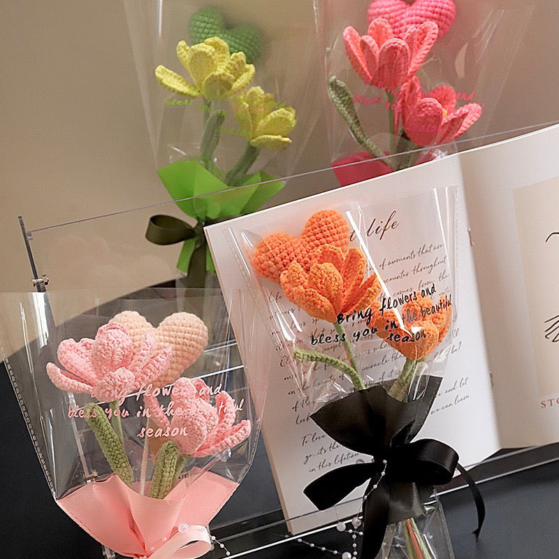 20pcs Little Princess Mini Bouquet Wrappers Bouquet Wrapping Materials (Waterproof)