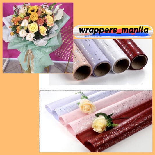 20pcs Meteor Shower Blink Wrappers Flower Bouquet Wrapping Paper
