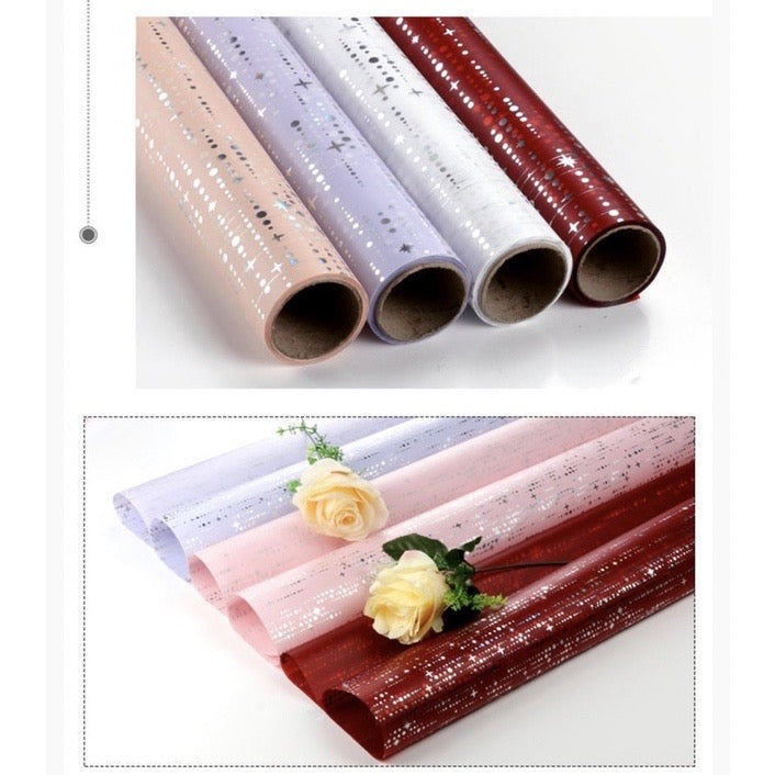 20pcs Meteor Shower Blink Wrappers Flower Bouquet Wrapping Paper