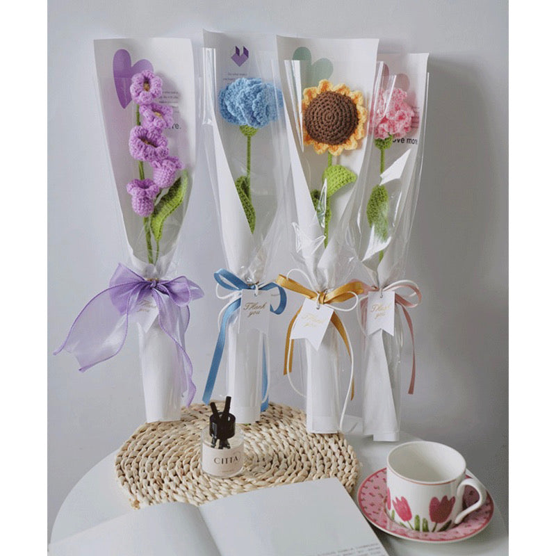20pcs Single Stem Rose Wrappers Flower Wrapping Paper