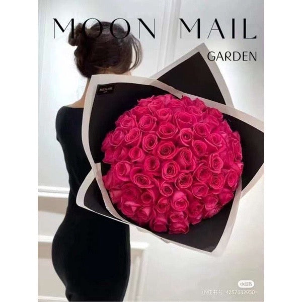 20pcs Wide Border Lining Bouquet Flower Wrapping Paper