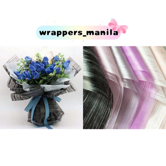 20in1 Pack BLURRED Lines Wrapper Bouquet Wrapping Material (Waterproof)