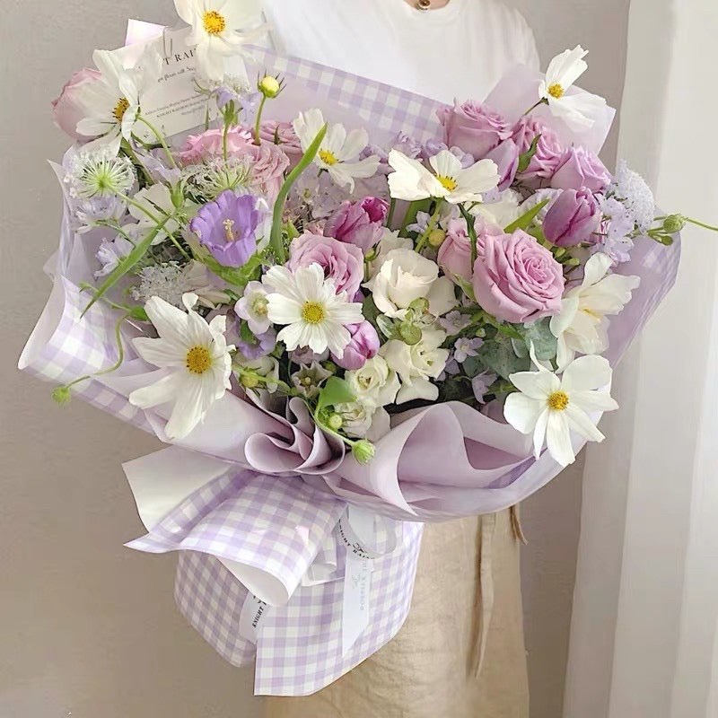 20in1 Pack Life is Full of Colors Wrappers Bouquet Wrapping Materials (Waterproof)