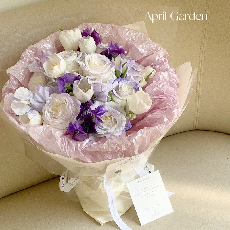 20pcs Candy Color Pearl Pear Inner Lining Wrap Floral Wrappers Bouquet Material (Waterproof)