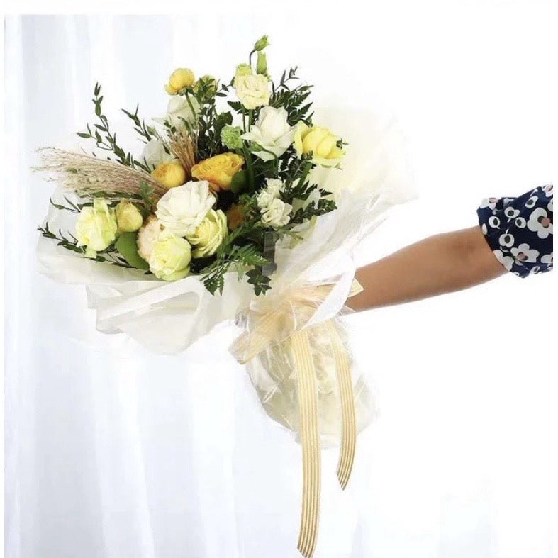 20pcs Candy Color Pearl Pear Inner Lining Wrap Floral Wrappers Bouquet Material (Waterproof)