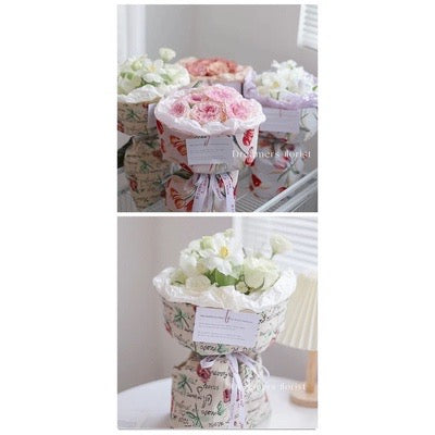 20pcs Candy Color Pearl Pear Inner Lining Wrap Floral Wrappers Bouquet Material (Waterproof)