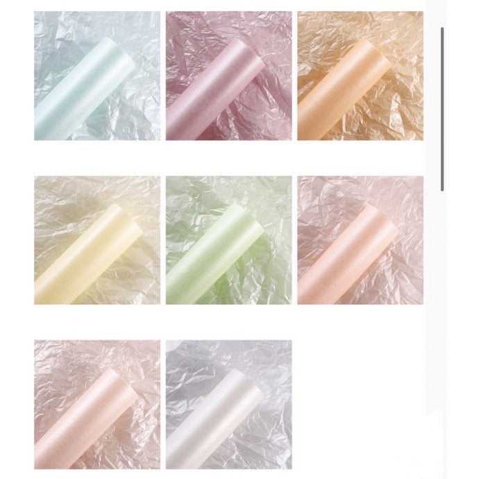 20pcs Candy Color Pearl Pear Inner Lining Wrap Floral Wrappers Bouquet Material (Waterproof)