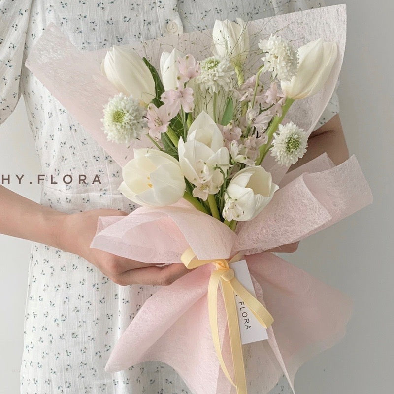 15pcs per Pack Silk Fabric Wrappers Flower Bouquet Packaging Materials Wrapping Paper