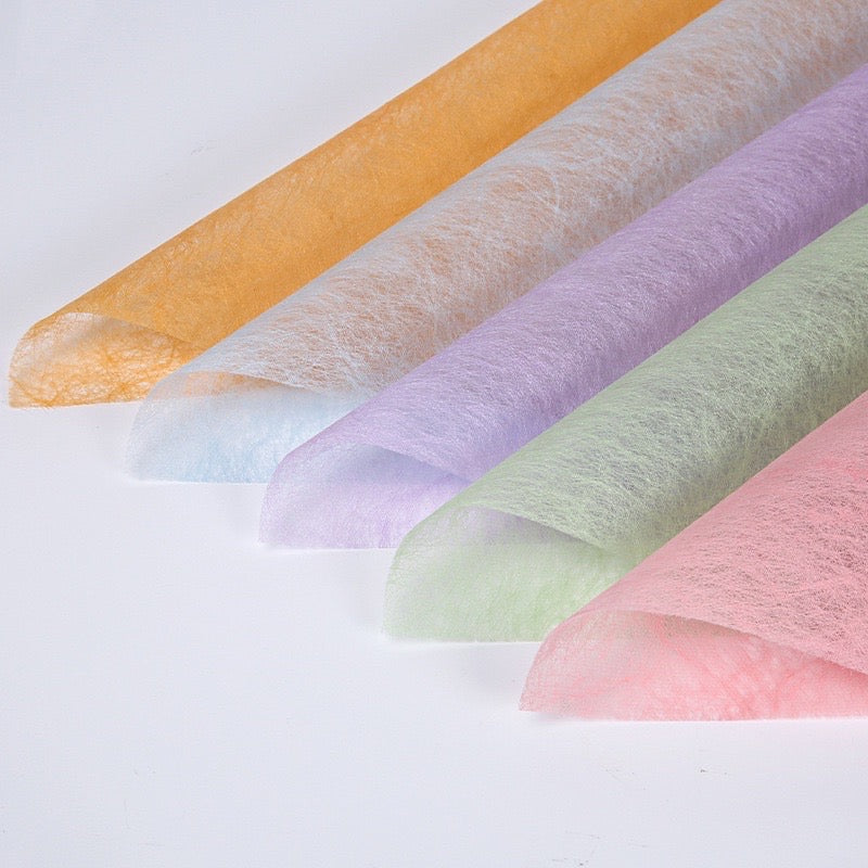 15pcs per Pack Silk Fabric Wrappers Flower Bouquet Packaging Materials Wrapping Paper