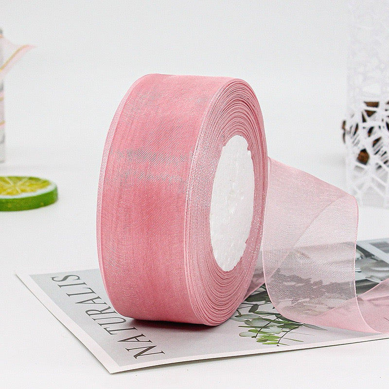 50Yards Organza Ribbon Gift Wrapping Bouquet Ribbon