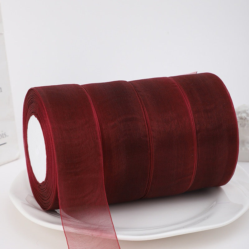 50Yards Organza Ribbon Gift Wrapping Bouquet Ribbon