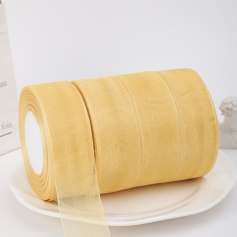 50Yards Organza Ribbon Gift Wrapping Bouquet Ribbon