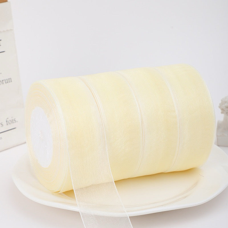 50Yards Organza Ribbon Gift Wrapping Bouquet Ribbon