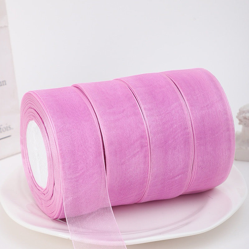 50Yards Organza Ribbon Gift Wrapping Bouquet Ribbon