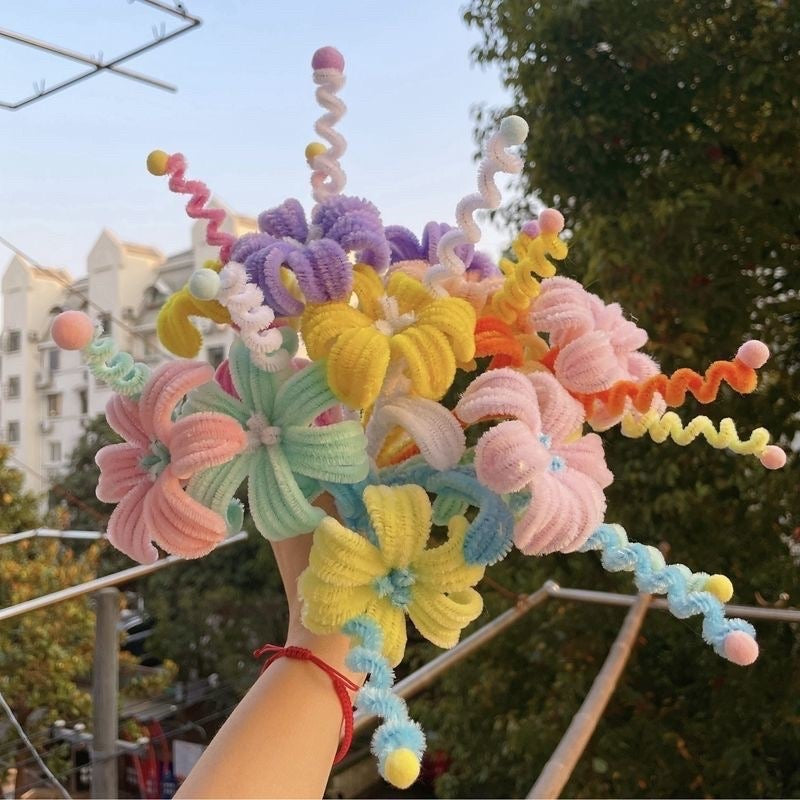 Fuzzy Wire / Chenille Twist Wire for DIY Flower