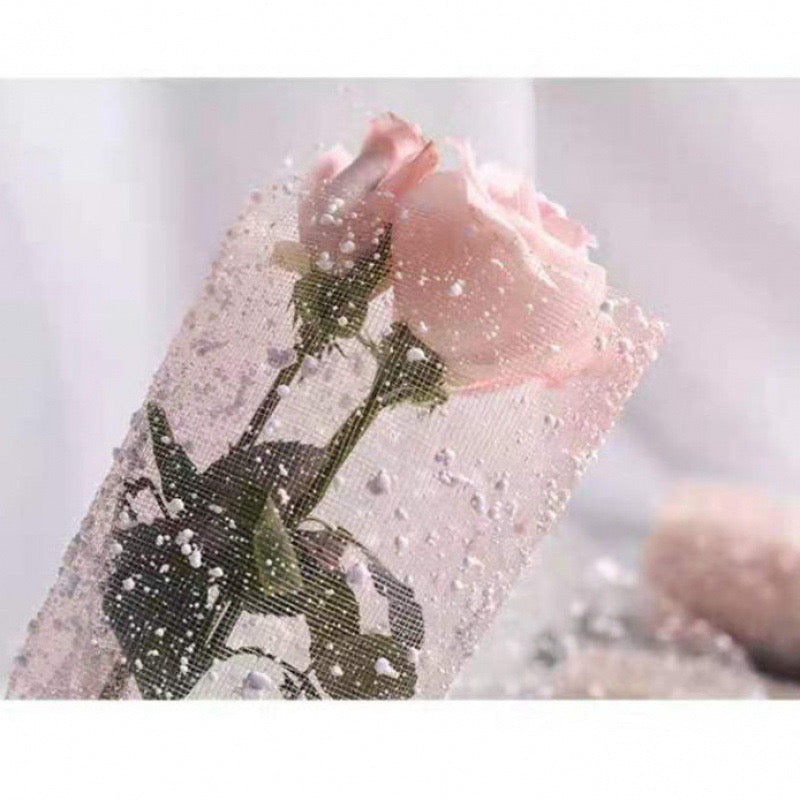 10pcs Snow Dot Floral Wrapping Mesh Bouquet Wrapping Materials