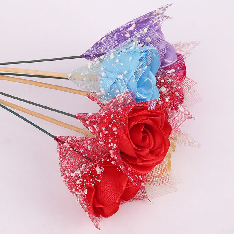 10pcs Snow Dot Floral Wrapping Mesh Bouquet Wrapping Materials