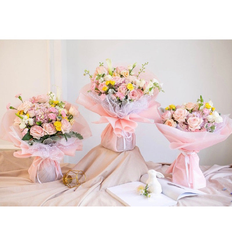 10pcs Snow Dot Floral Wrapping Mesh Bouquet Wrapping Materials