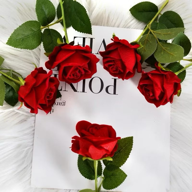 Artificial Rose Acasia Flower Stem Flower Head