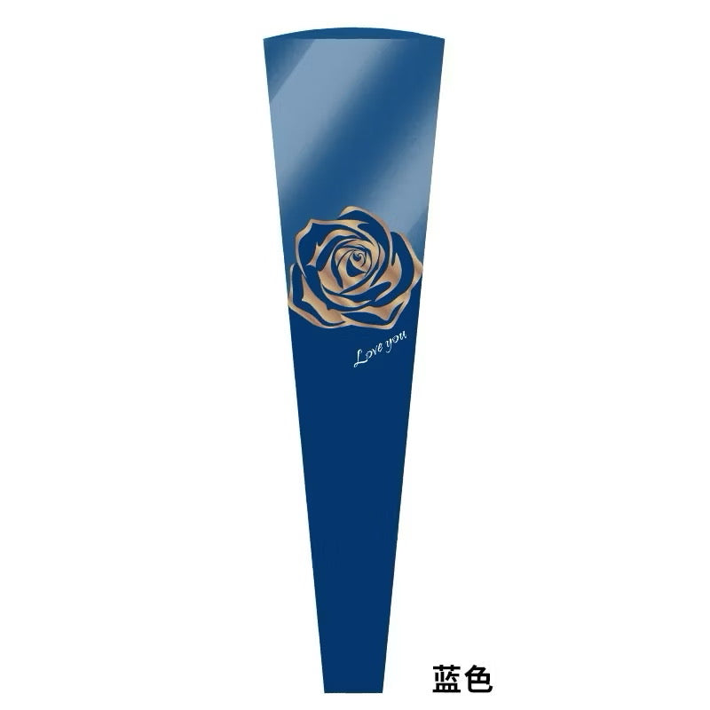 30pcs GoldPrint Rose Head Single Stem Wrapping Paper