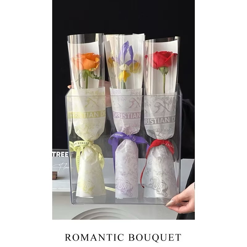 20pcs Single Stem DIOR Wrappers Bouquet Wrapping Paper