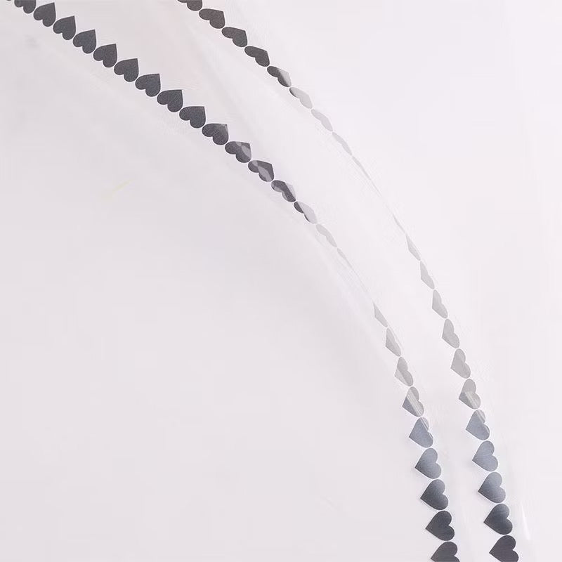 20pcs Heart Transparent Colored Lining Wrappers Bouquet Wrapping Material (Waterproof)