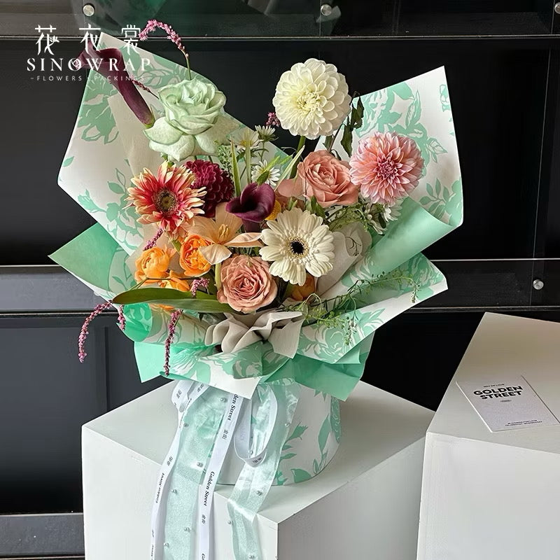 20pcs Rose Story Wrapper Bouquet Wrapping Material (Waterproof)