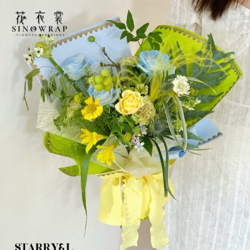 20pcs Fancy Border Bouquet Wrapping Material (Waterproof)