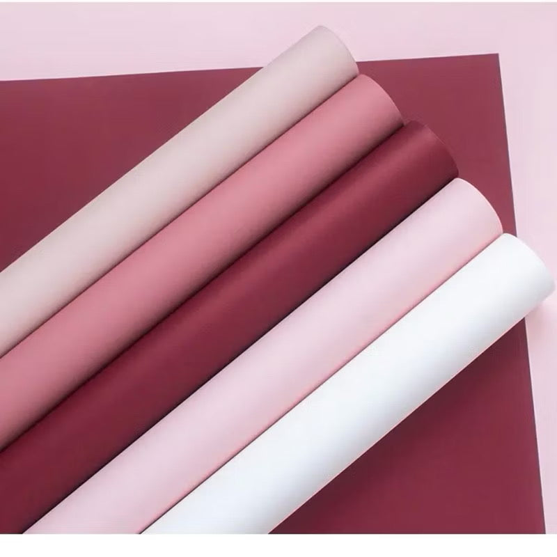 20pcs SUPERThick Single Tone Wrappers Bouquet Wrapping Materials (Waterproof)