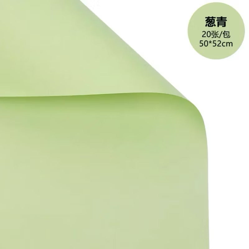 20pcs SUPERThick Single Tone Wrappers Bouquet Wrapping Materials (Waterproof)
