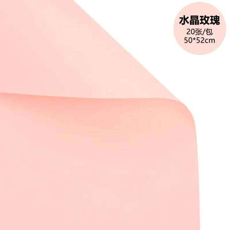 20pcs SUPERThick Single Tone Wrappers Bouquet Wrapping Materials (Waterproof)