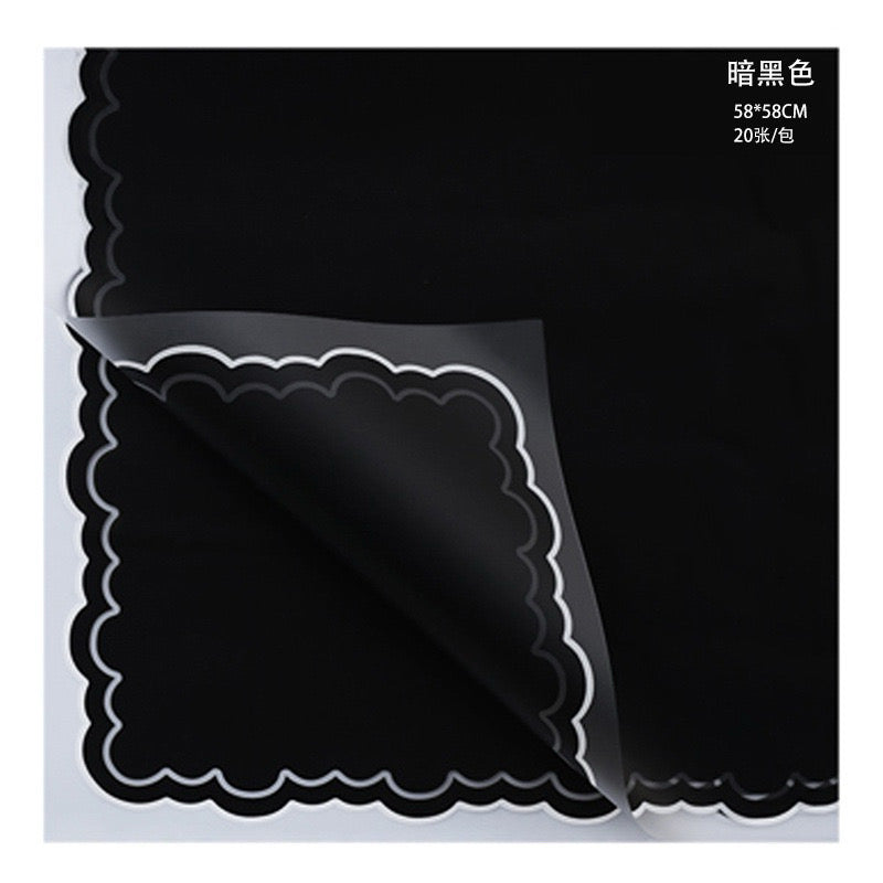 20pcs Handkerchief Style Wrappers Bouquet Wrapping Materials (Waterproof)